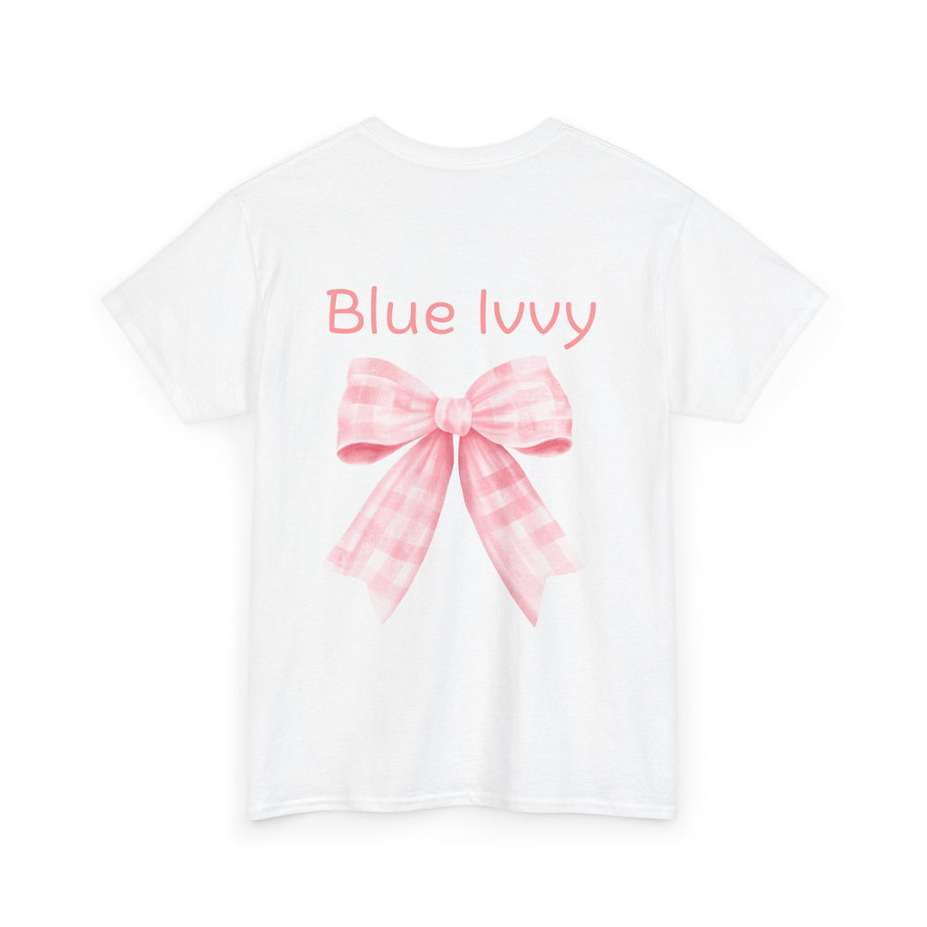 Checkered Bow Cotton Tee