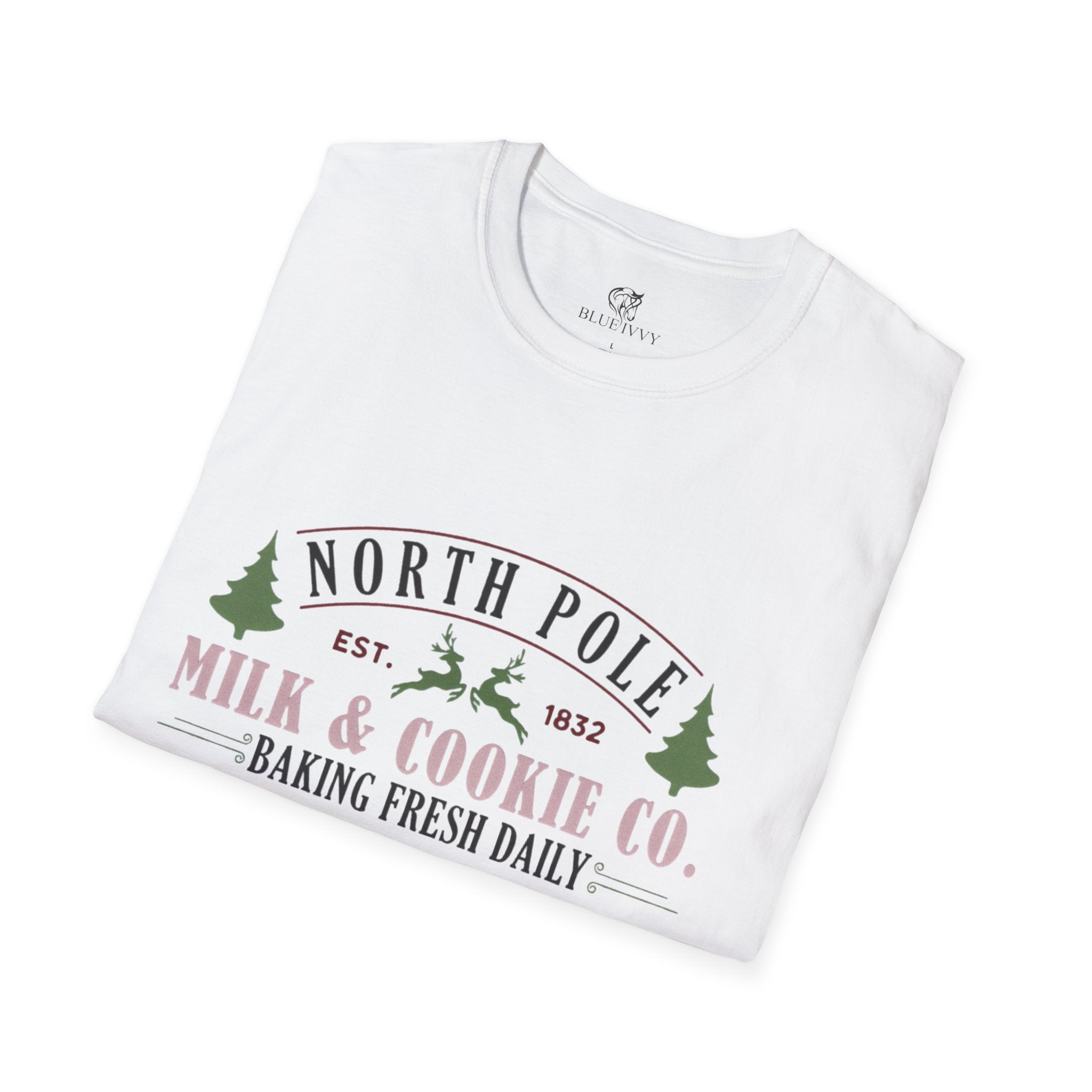 Milk and Cookies Christmas Tee