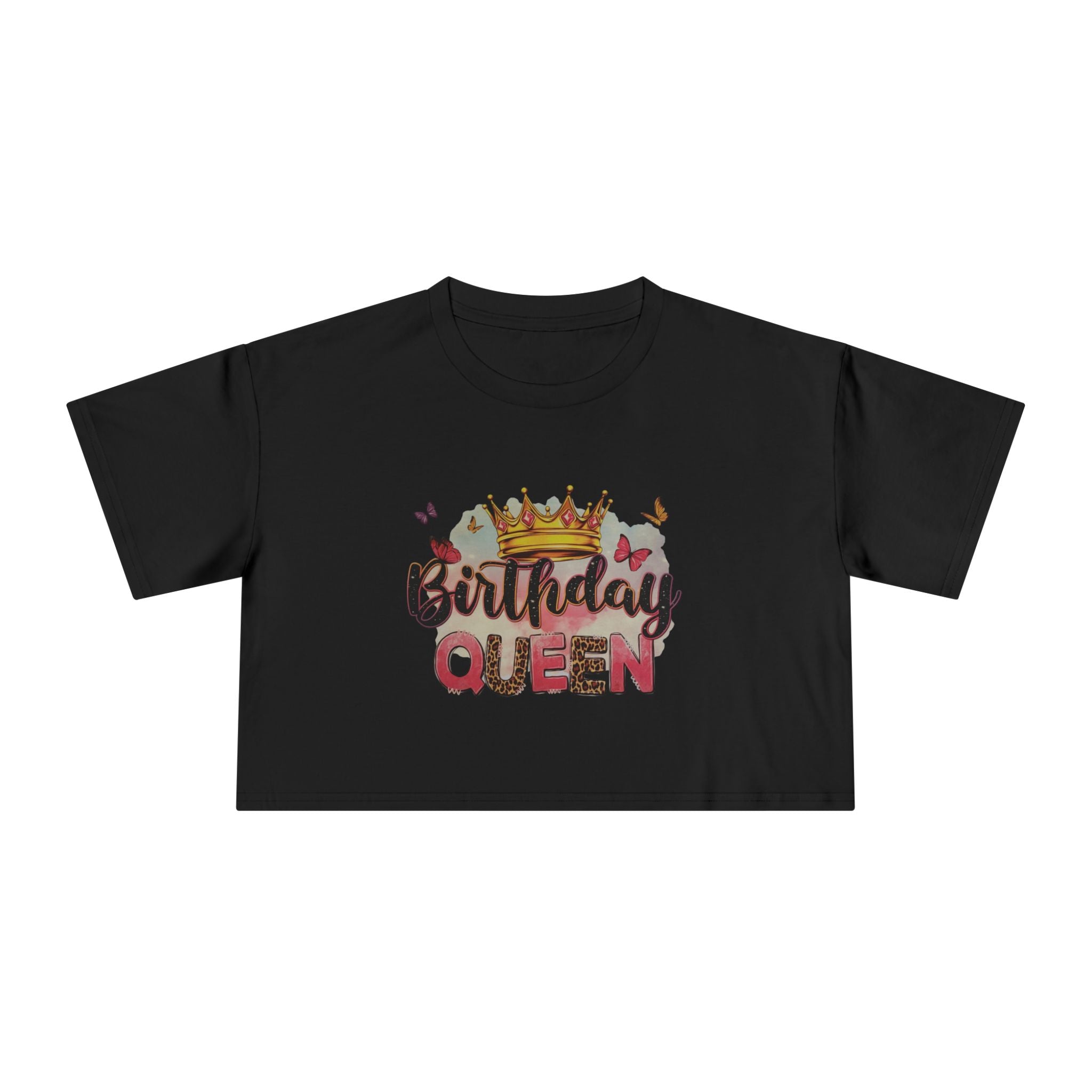 Birthday Queen Crop Tee