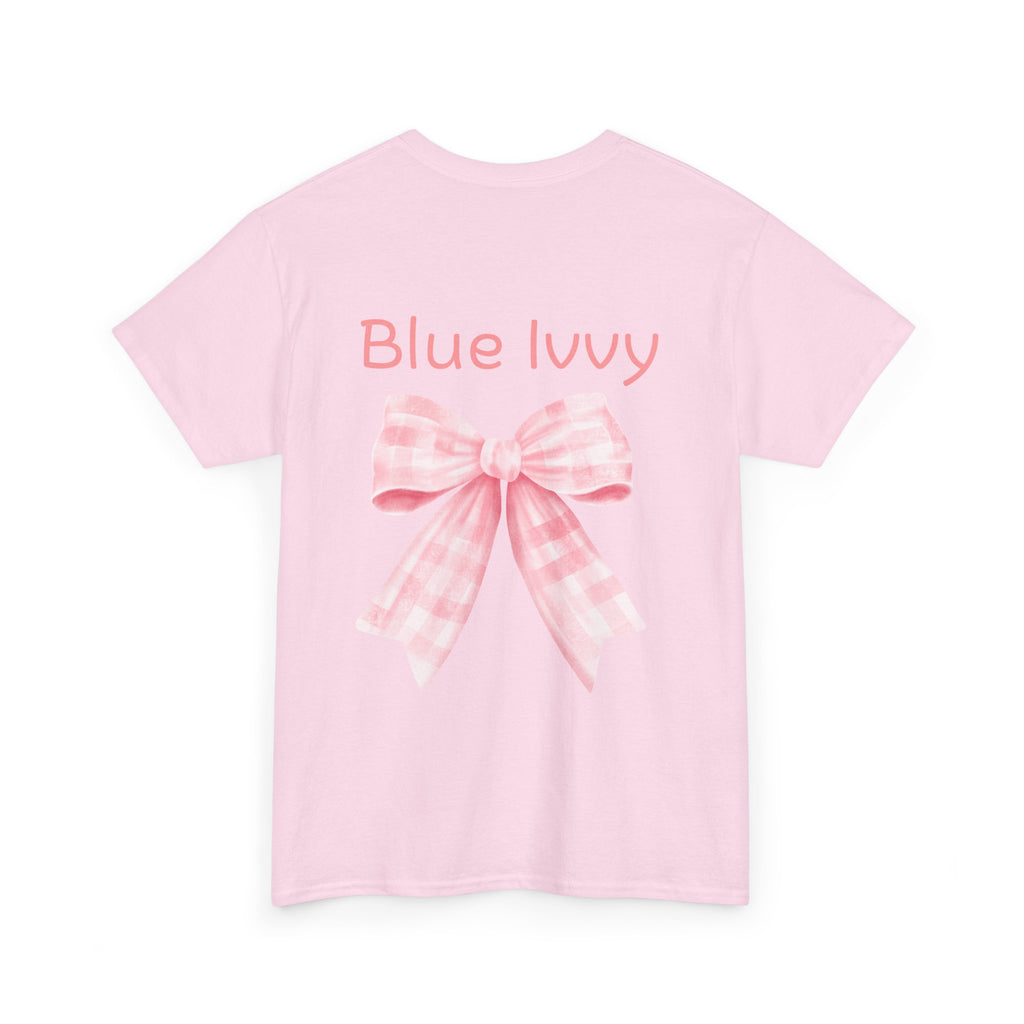 Checkered Bow Cotton Tee