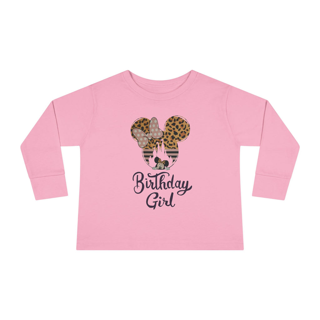 Disney Birthday Girl Toddler Long Sleeve Tee